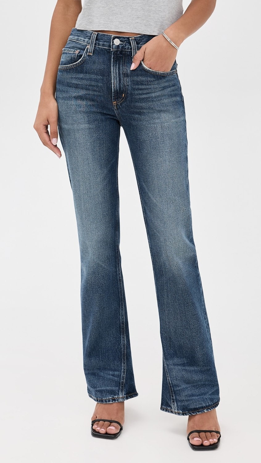 Agolde Mid Rise Kick Boot Jeans - Stencil - Size 29
